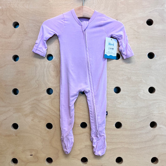 Lavender Bamboo 2-Way Zip Footies