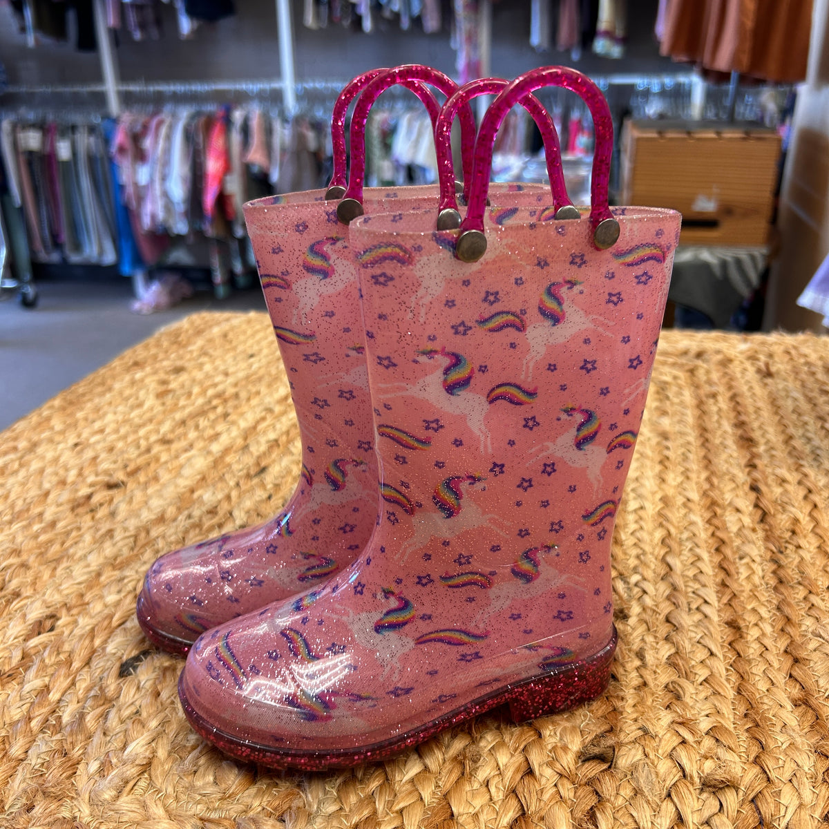 Sparkle Unicorn Lighted Rain Boots