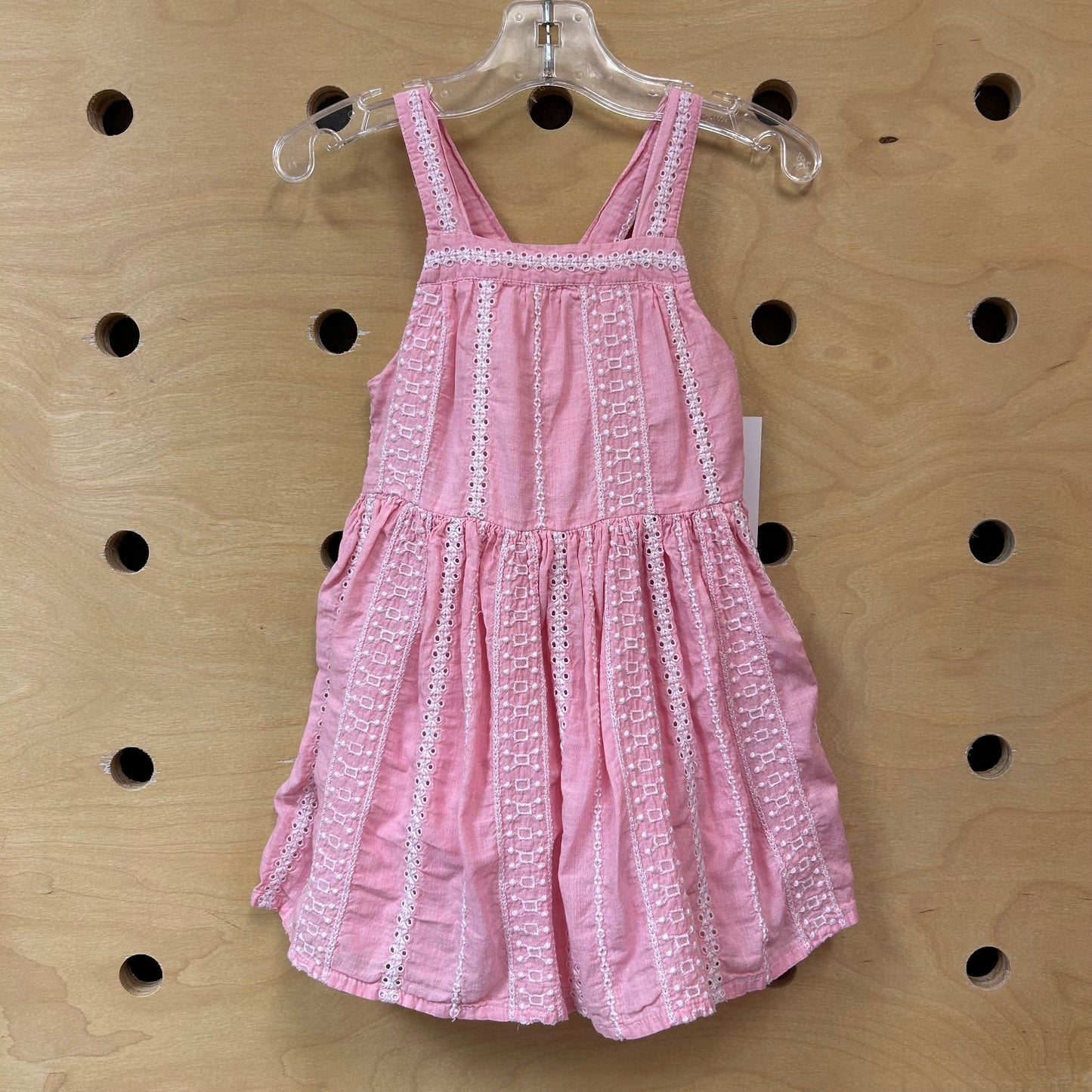 Pink Eyelet Tank Dress