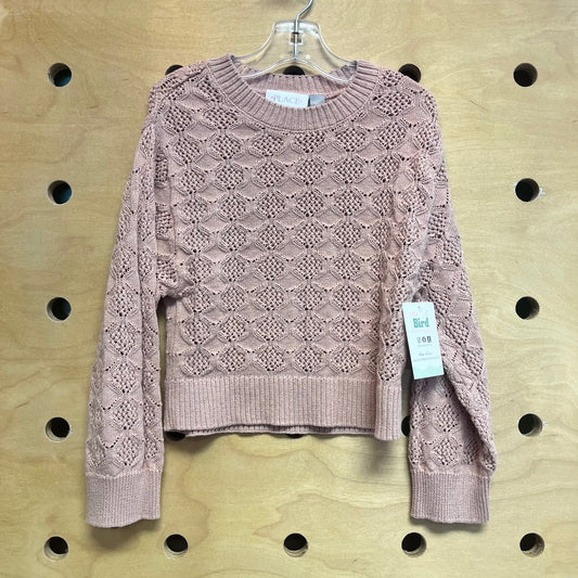 Pink Crochet Sweater