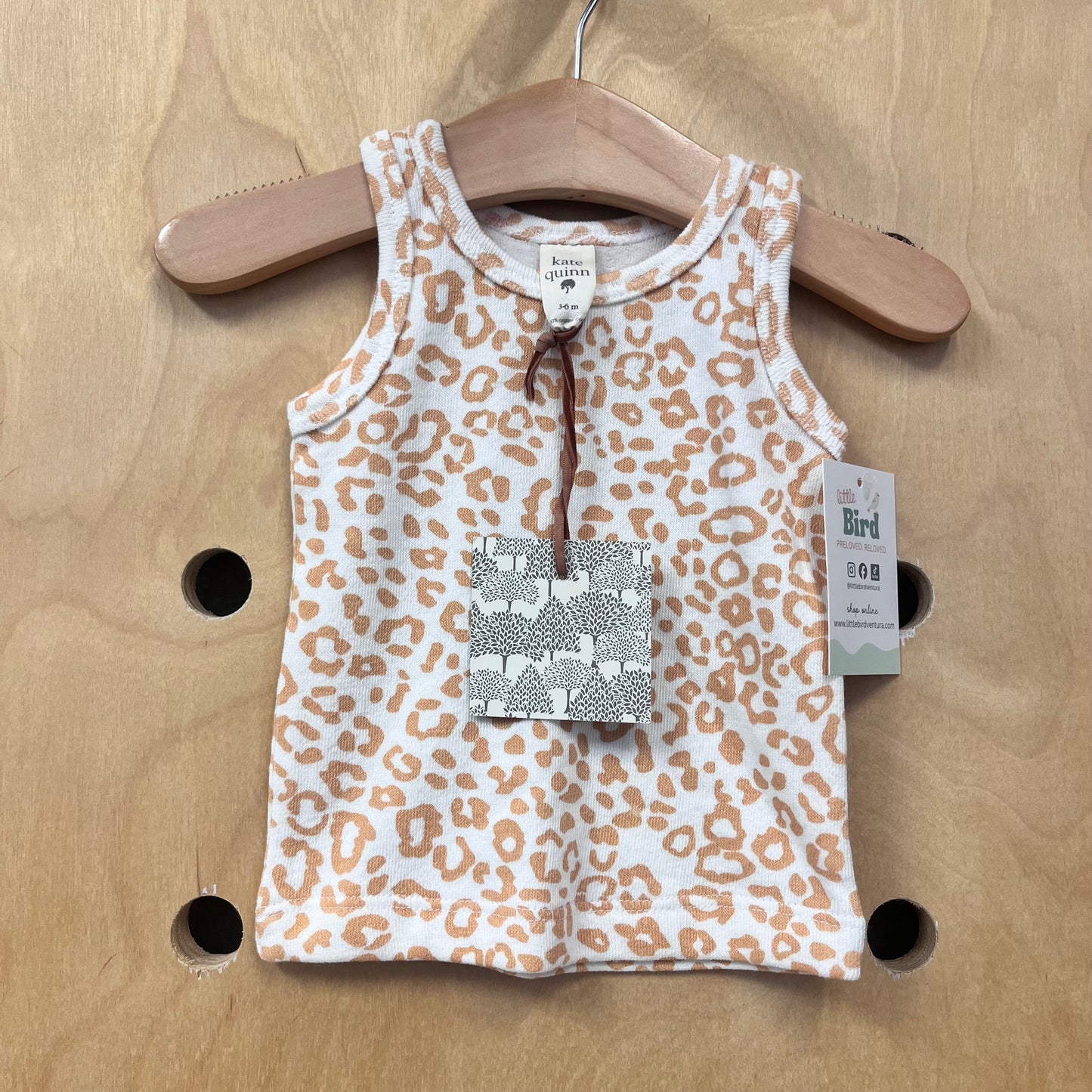 White/Yellow Cheetah Tank NEW!