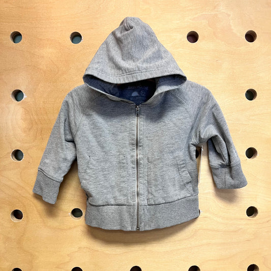Grey Zip Hoodie