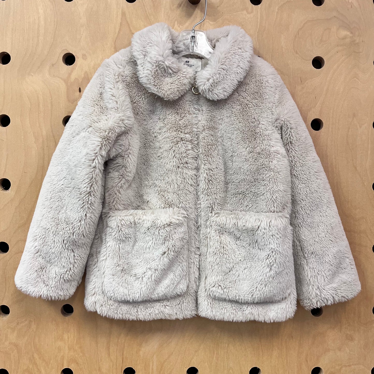 Ivory Faux Fur Jacket