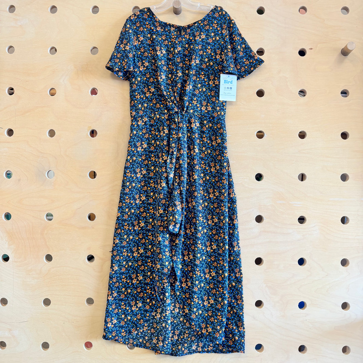 Black/Yellow Floral Dress