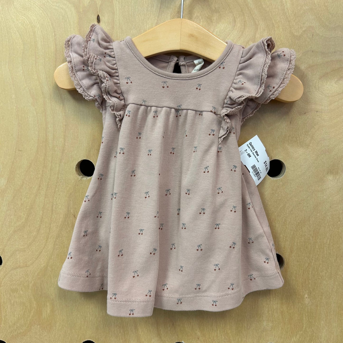 Eyelet Trim Cherries Dress