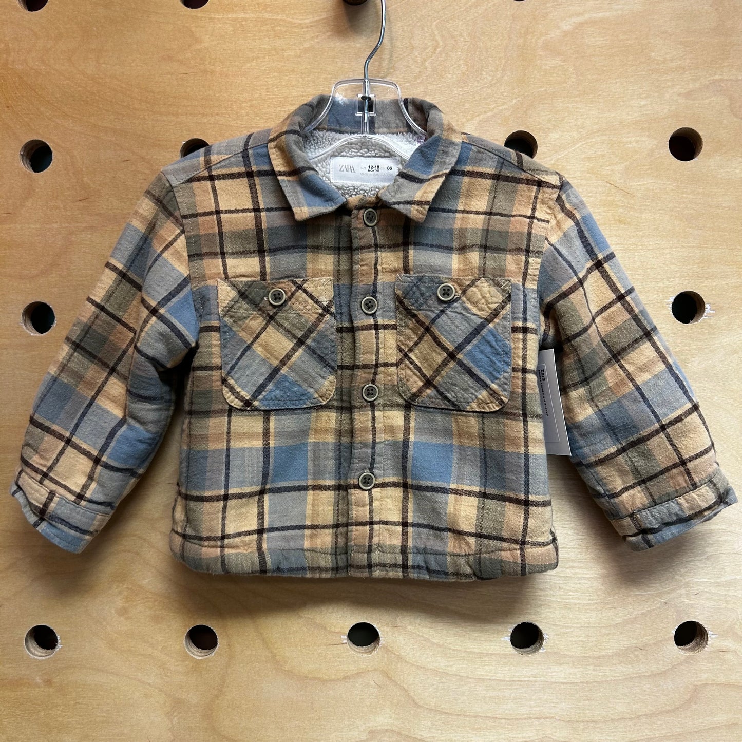 Sherpa Lined Plaid Shacket