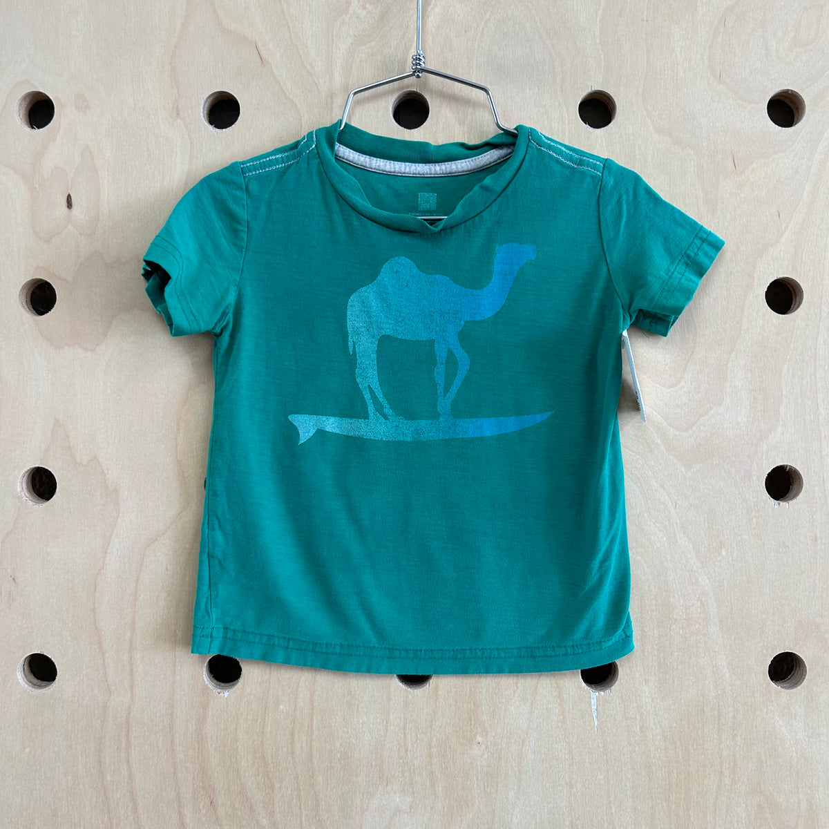 Green Surfing Camel Tee