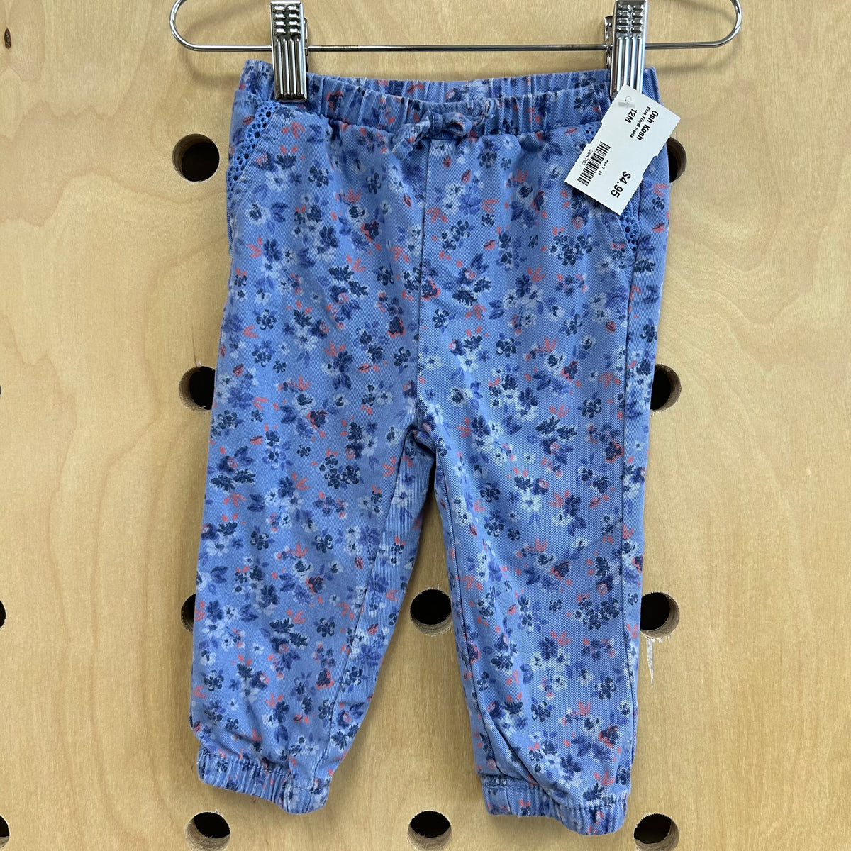 Blue Floral Pants