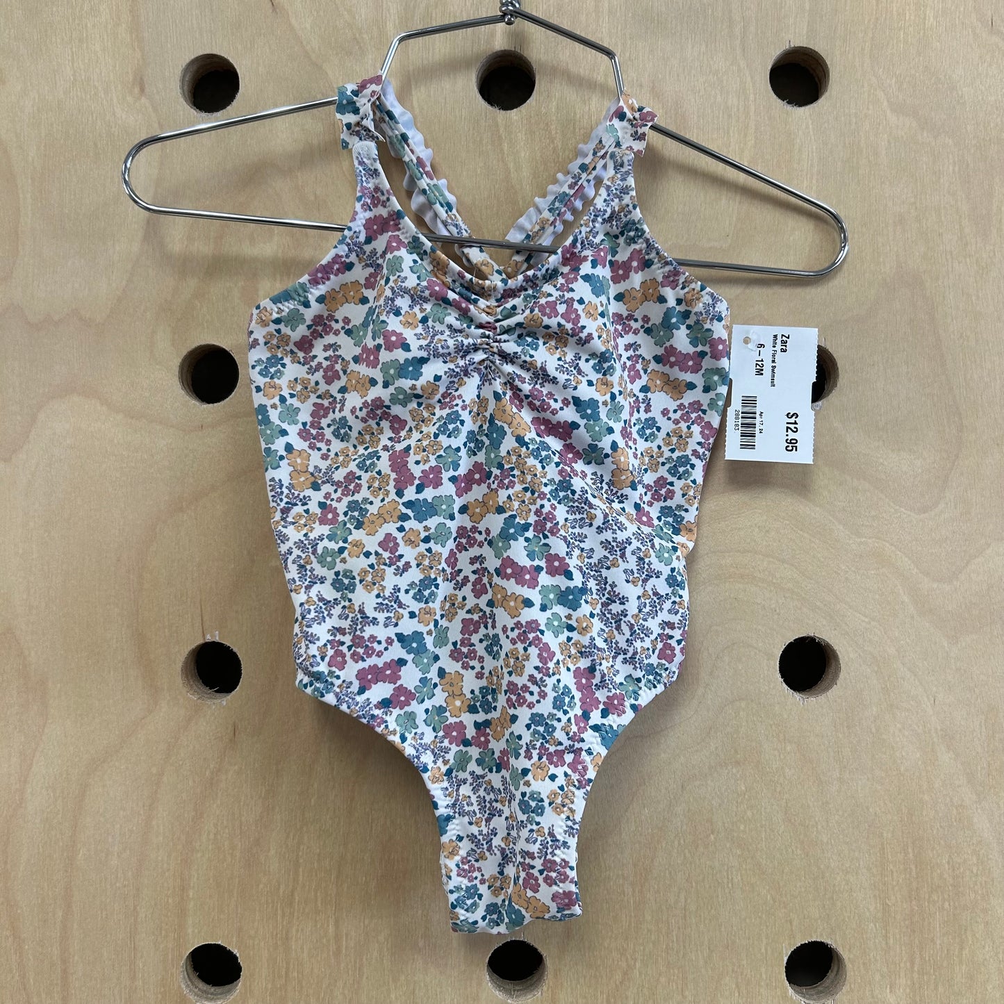 White Floral Swimsuit