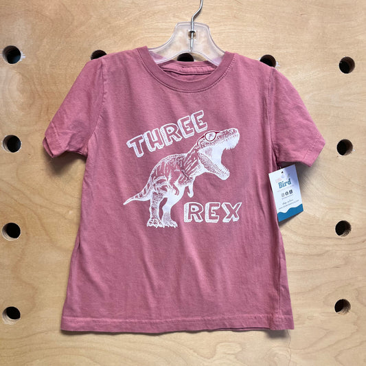 Pink 'Three Rex' Tee