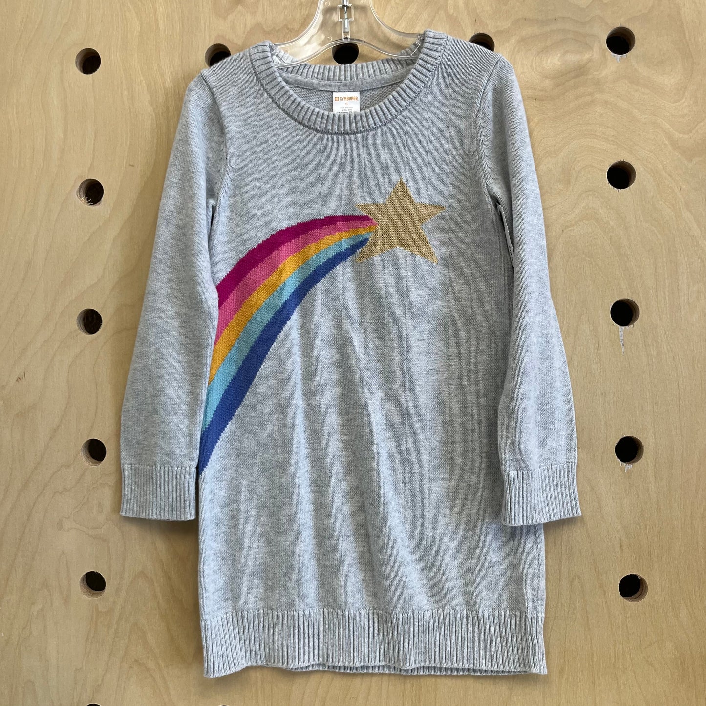 Grey Shooting Star Knit Dress