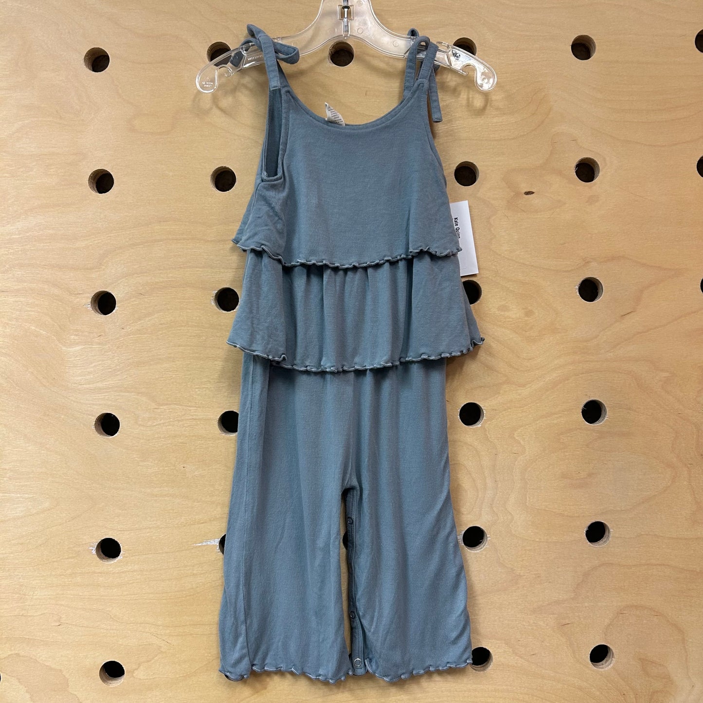 Blue Ruffled Babydoll Romper