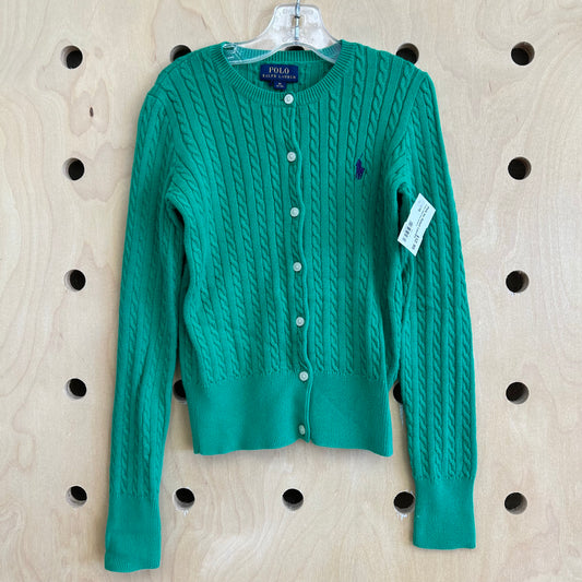 Green Cable Knit Sweater