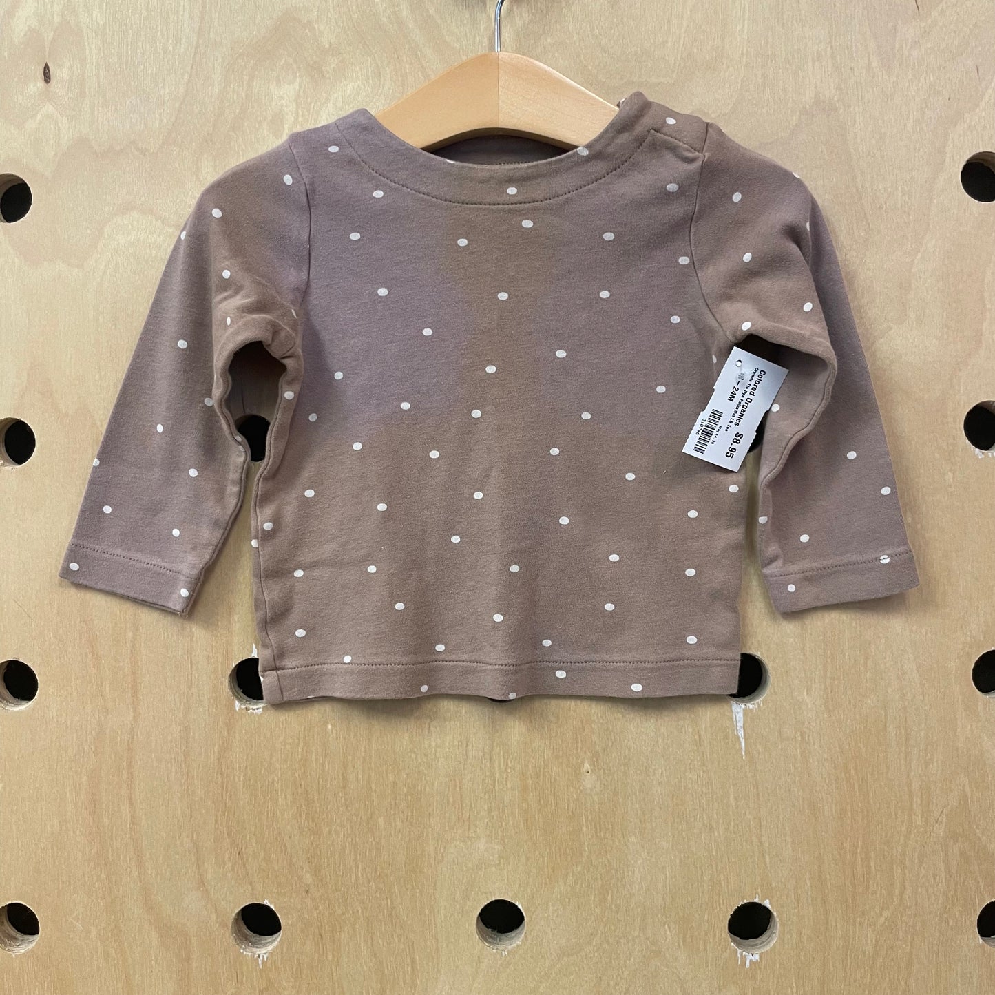 Organic Tie Dye Polka Dot LS Tee