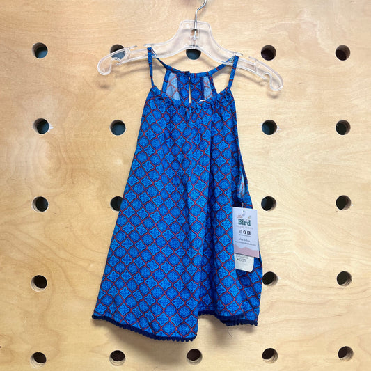 Blue & Red Tile Print Tank NEW!