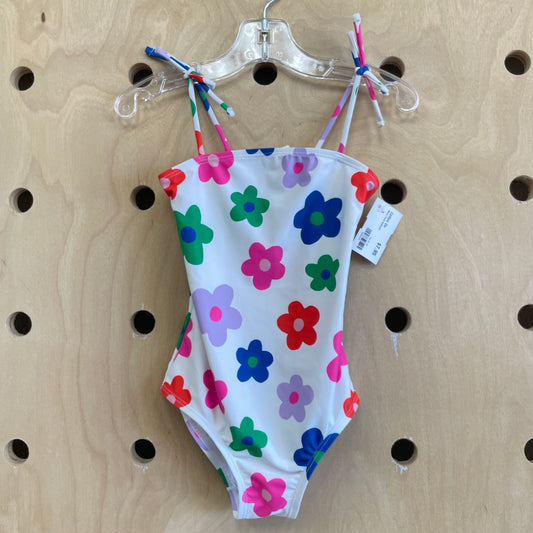 White Floral Swimsuit