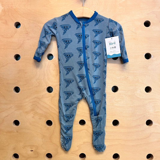 Bamboo Blue Tornado Footies