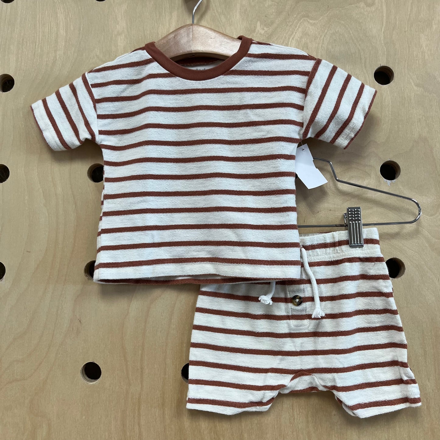Brown & Cream Striped Outfit