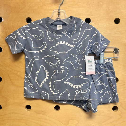 Blue & White Dinos Outfit