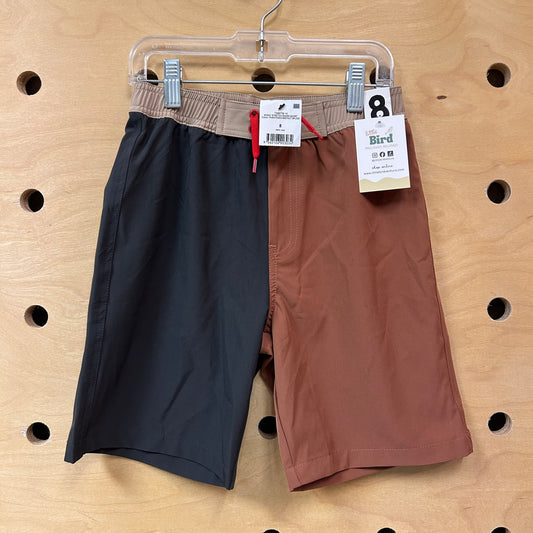Brown Colorblock Swim Shorts NEW!