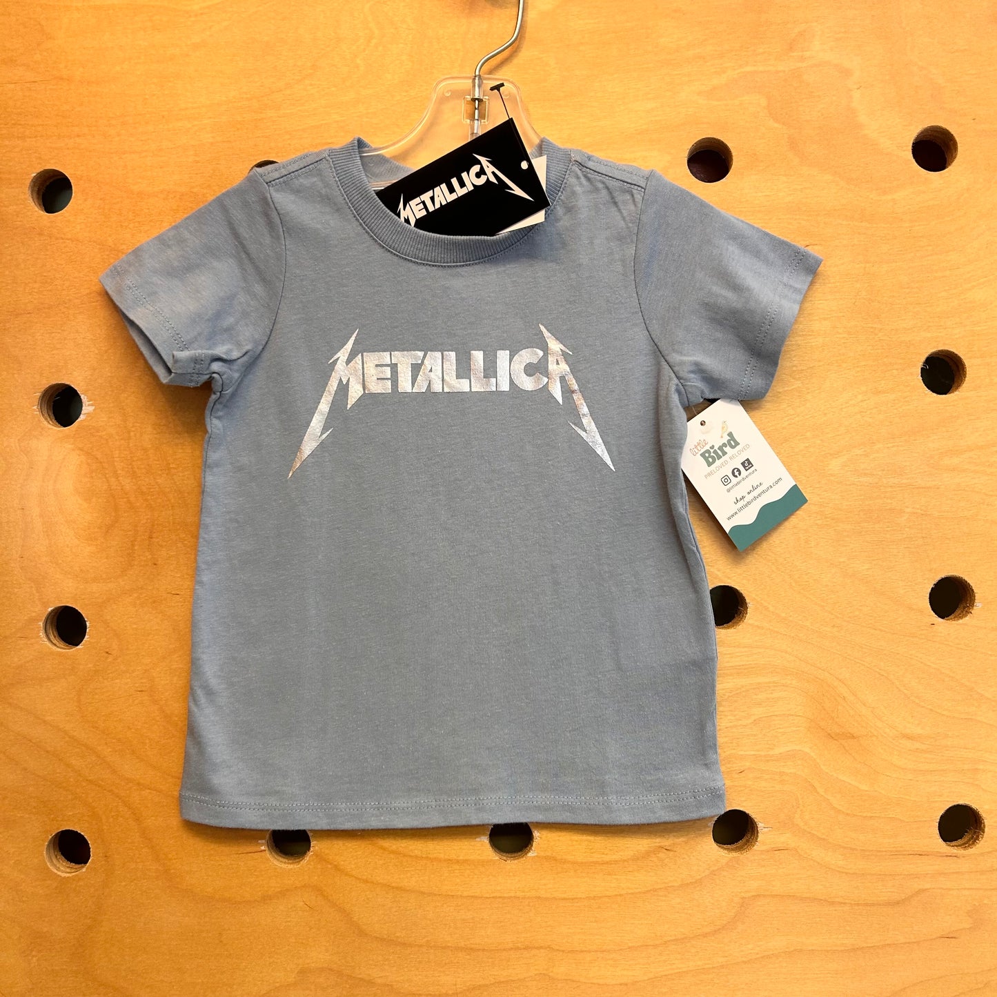 Blue & Silver Metallica Tee NEW!
