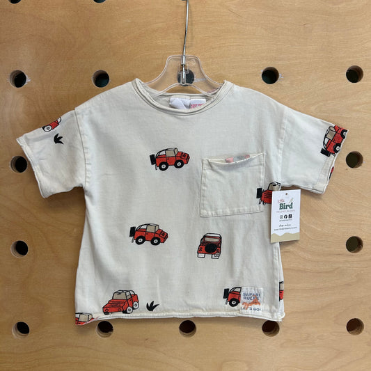 Cream Safari Jeep Pocket Tee