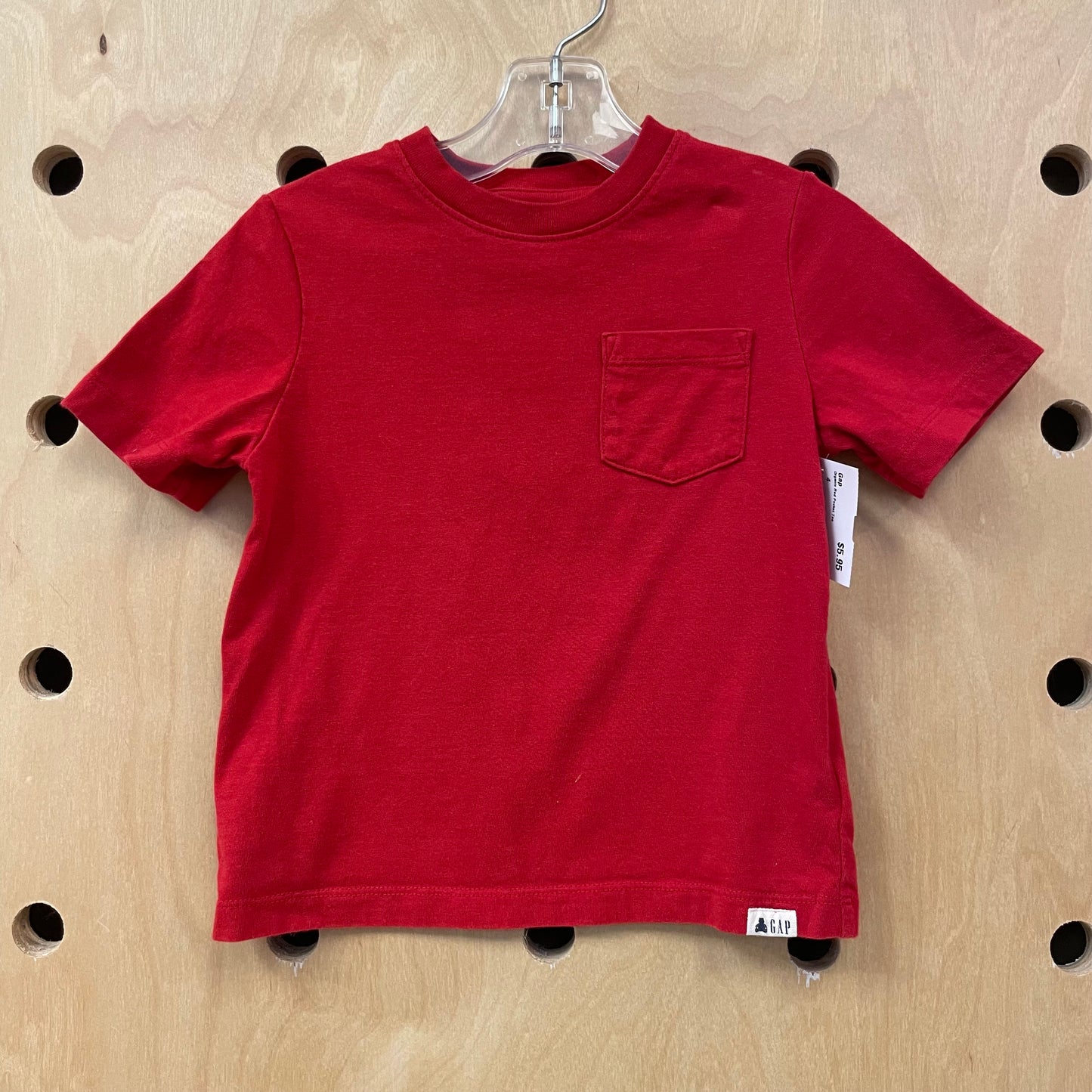 Organic Red Pocket Tee