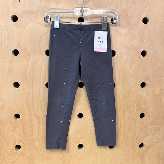 Grey Polka Dot Leggings