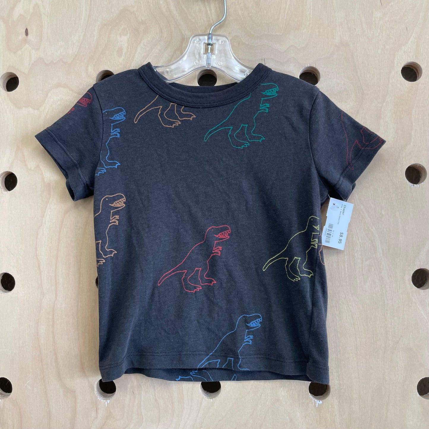 Grey + Neon Dinos Tee