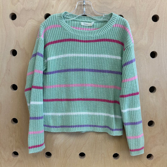 Green Striped Sweater