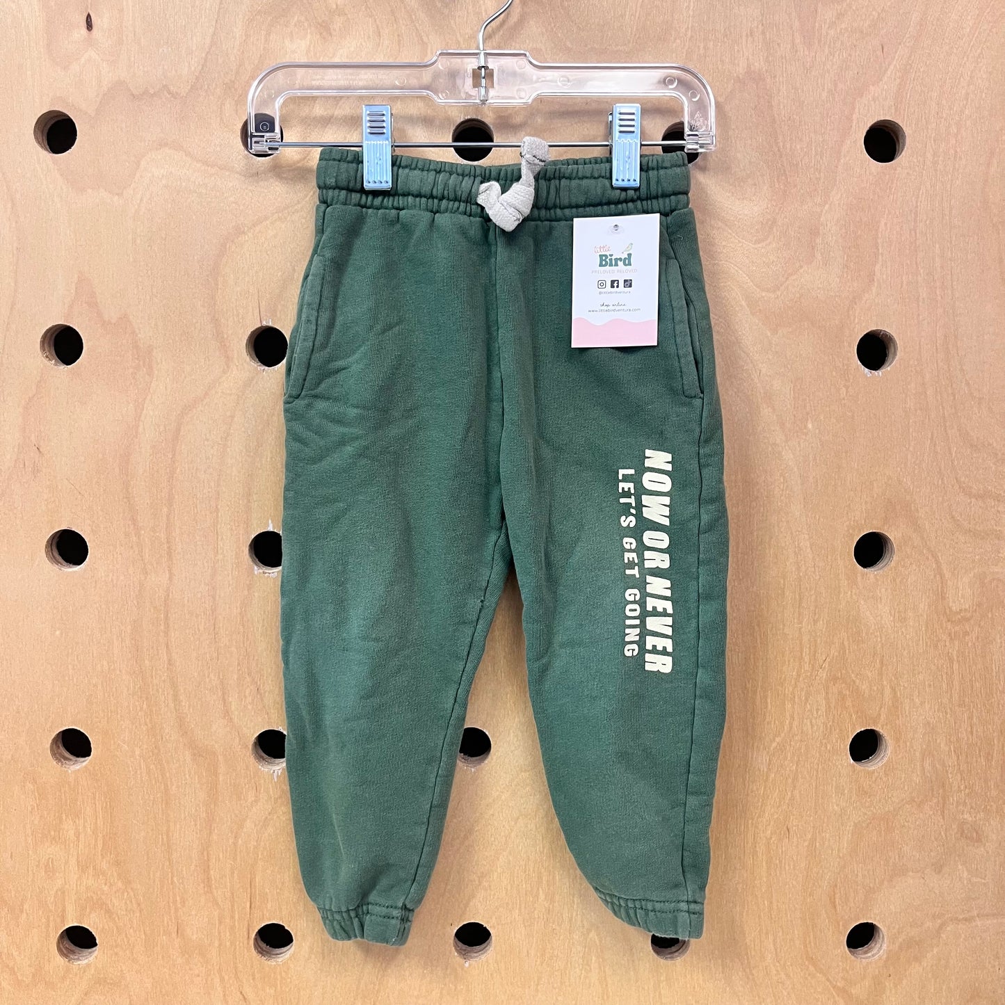 Green Now or Never Joggers