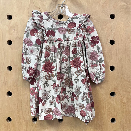 Ivory Floral Bamboo Blend Dress
