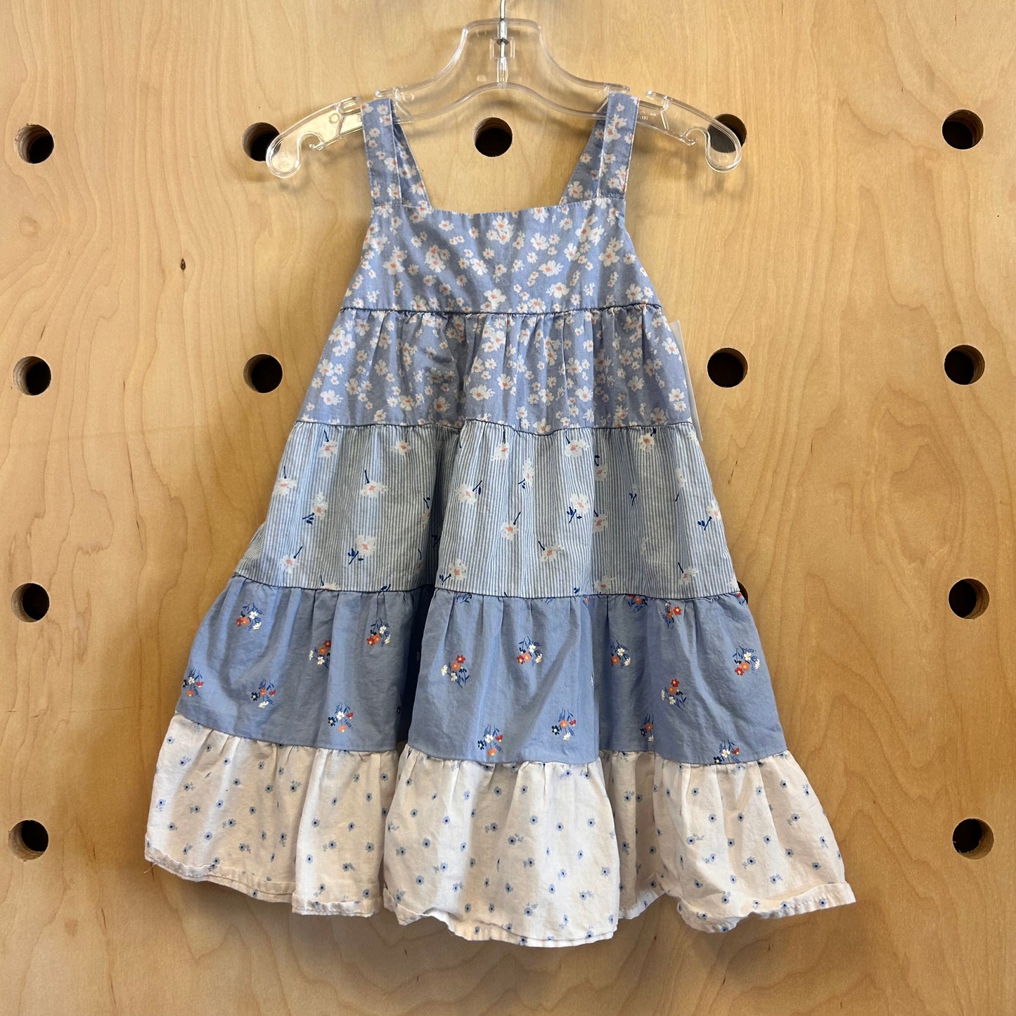 Mixed Print Floral Dress