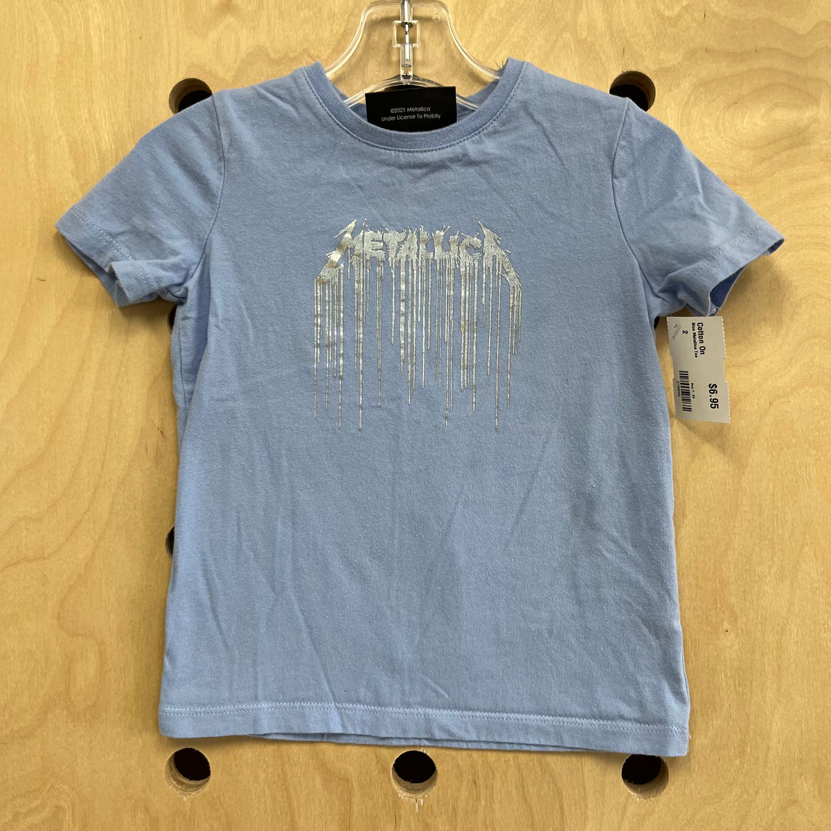Blue Metallica Tee