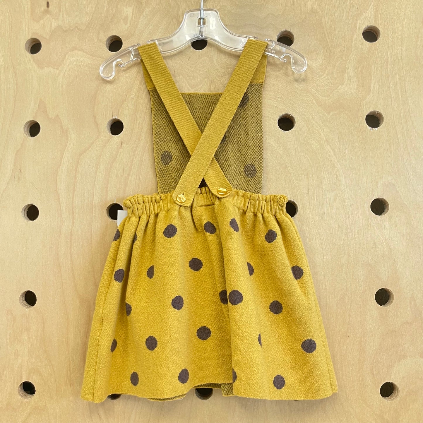 Yellow Polka Dot Knit Jumper