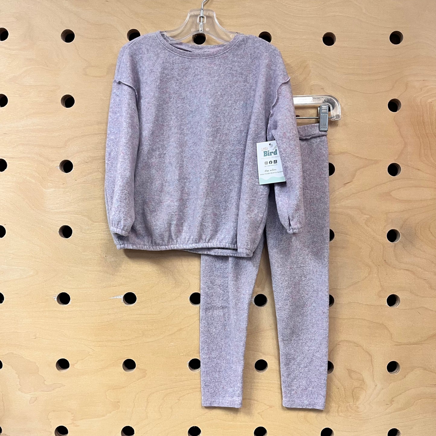 Purple Heathered Fleece Outfit