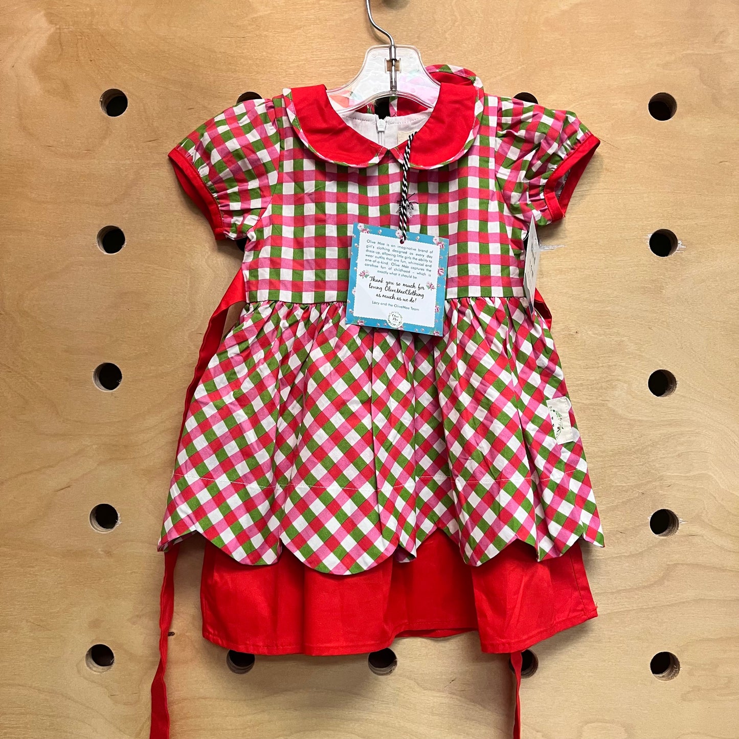Red & Green Gingham Picnic Dress NEW!