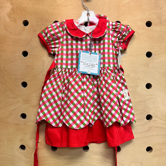 Red & Green Gingham Picnic Dress NEW!