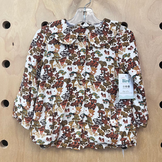White Collar Mushroom Bamboo LS