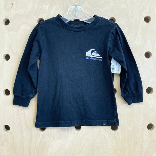 Black Logo Long Sleeve Tee
