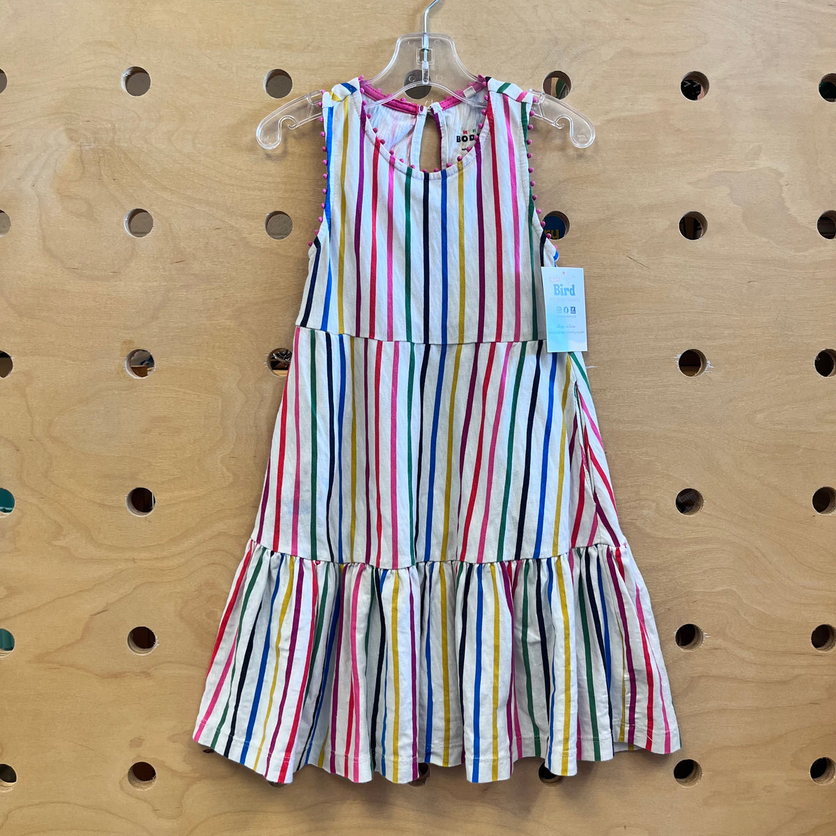 Colorful Striped Sleeveless Dress
