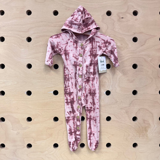 Pink Tie Dye Modal Hooded Footies