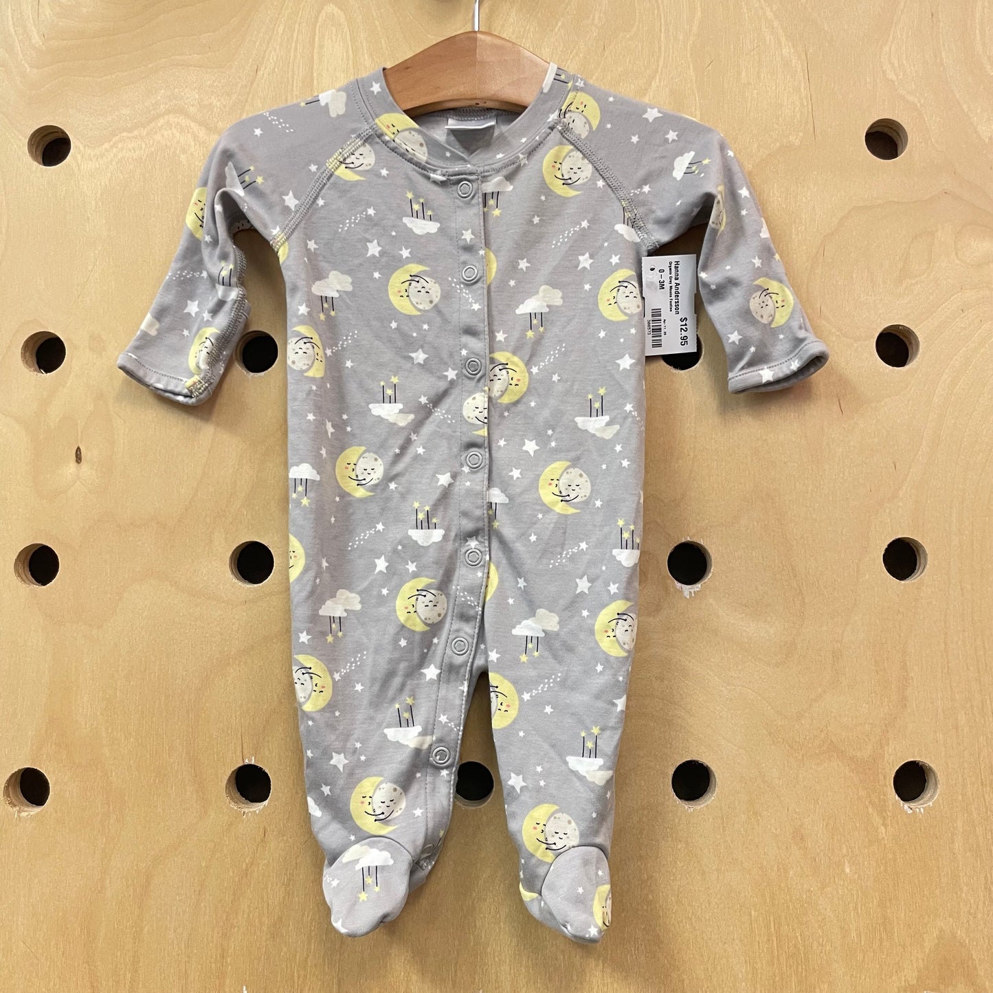Organic Grey Moons Footies