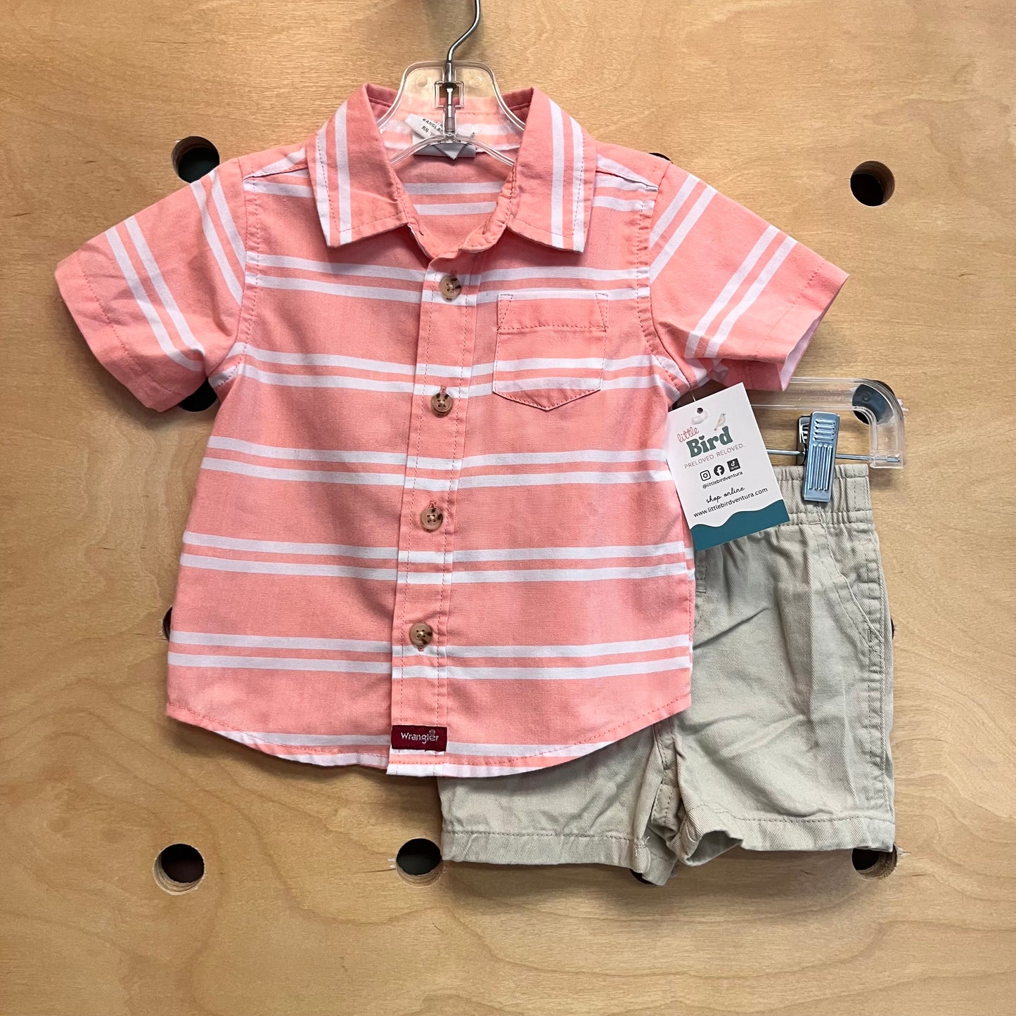Electric Orange Button Up Outfit