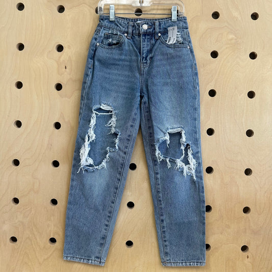 Distressed 90s Jean Denim