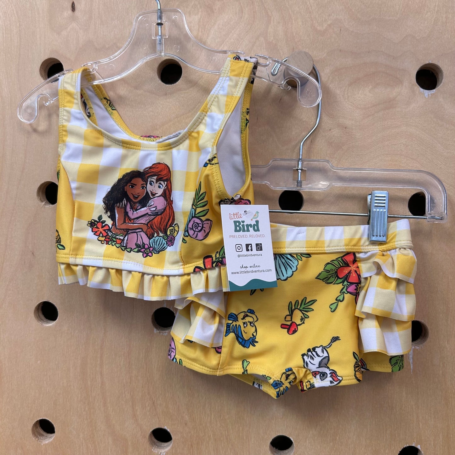 Yellow Floral Princesses Swimsuit