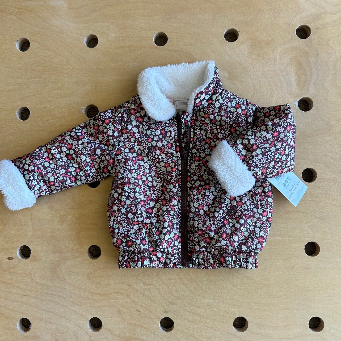 Brown Floral Jacket
