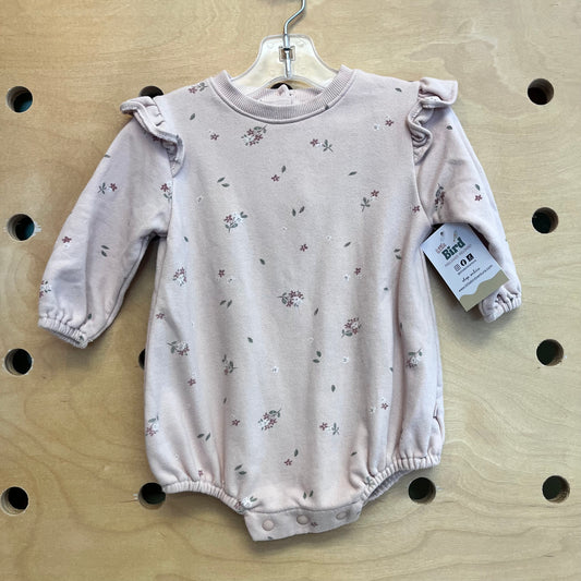 Blush Floral French Terry Romper