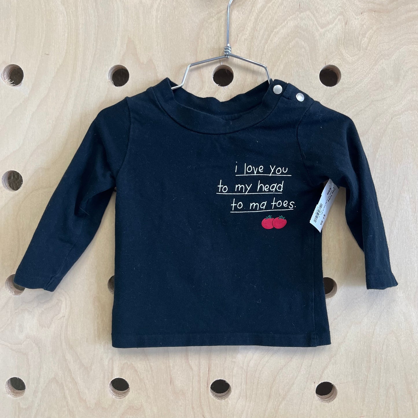 Black Love You To Ma Toes LS Tee