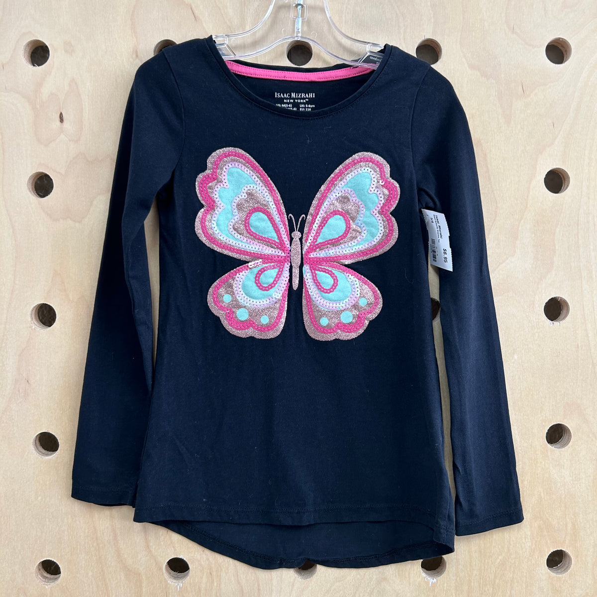 Black Butterfly Sequins Tee